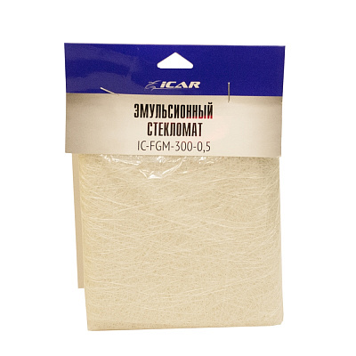 50*100см ICAR  Стекломат 300гр/кв.м*0,5кв.м. IC-FGM-300-0,5